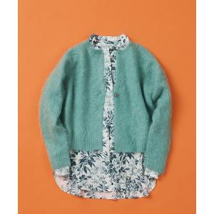 ニット セーター アルパカシャギー　ショートカーデ レディース