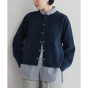 ニット セーター モールダブルニット　ショートカーデ レディース