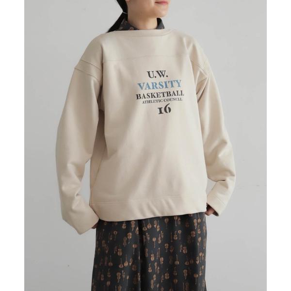 tシャツ バイオ加工裏毛　ワイドP/O レディース