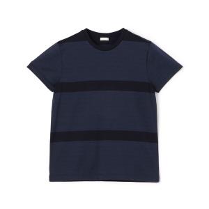 GALERIE VIE - GALERIE VIE ギャルリー ヴィー Tシャツ ネイビー サイズ:FREE / 24春夏 ファインコットン クルーネック Tシャツ / 半袖 天竺 ジャージー ストレッチ / トップス カットソー【レディース】【中古】 GALERIE VIE（ギャルリー ヴィー） tシャツ 半袖 ファインコットン