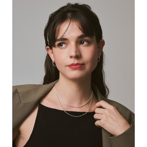 ネックレス シルバーネックレスチェーンセット レディース