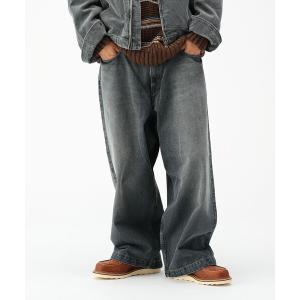 BEAMS（ビームス） ジーンズ ワイドストレート デニムパンツ メンズ