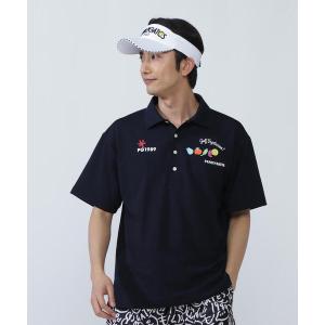 17600円❣️新品未使用❣️パーリーゲイツ❣️ティール ポロシャツ PEARLY GATES GATES(パーリーゲイツ) 刺繍 S/Sポロシャツ メンズ