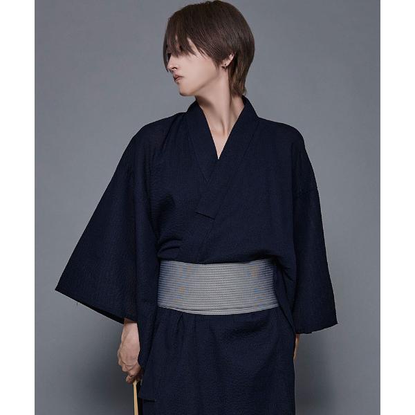 浴衣 「CavariA/キャバリア」しじら織浴衣(浴衣と帯セット) メンズ レディース