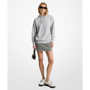 パーカー ロゴ エンボス フーディ レディース