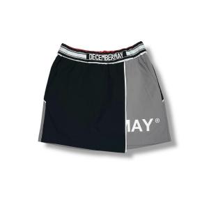 スカート Bi-color logo skirt