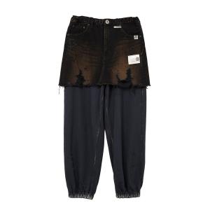 ジーンズ Waist Layered Denim Pants メンズ