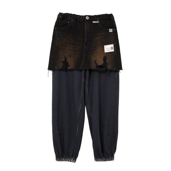 ジーンズ Waist Layered Denim Pants メンズ