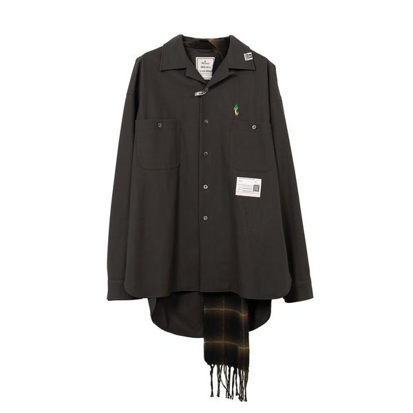 MAISON MIHARA YASUHIRO Maison Mihara Yasuhiro Scarf Combined Shirt シャツ