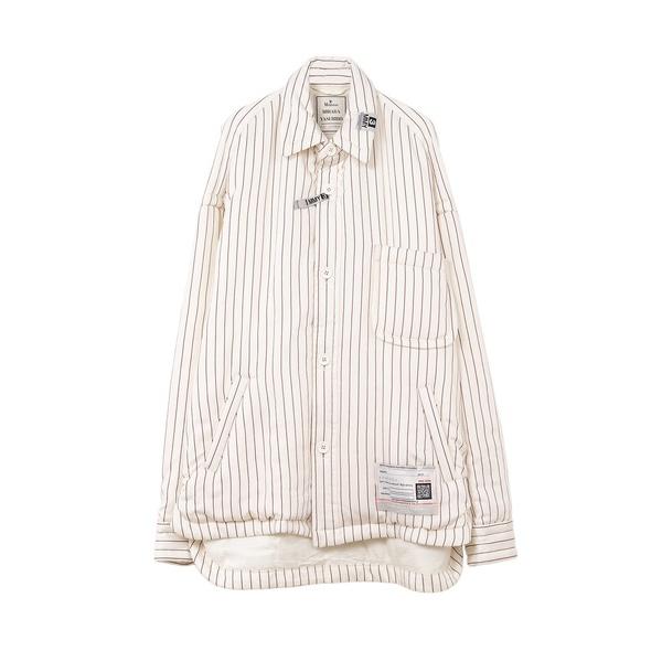 MAISON MIHARA YASUHIRO Maison Mihara Yasuhiro Stripe Puffer Shirt シャツ