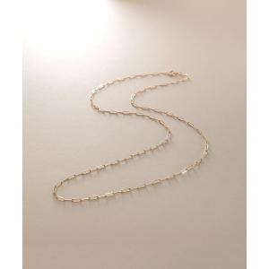 ネックレス K10プリムケーブルチェーン ネックレス（43cm） レディース