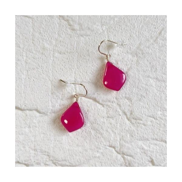 ピアス 「mastea」14KGF/カルセドニーリーフピアス(MA) レディース