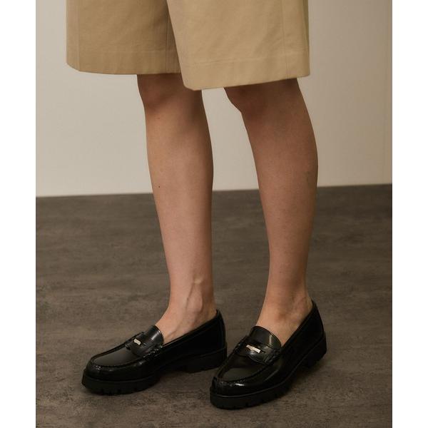 ローファー 「HARUTA（ハルタ） for SALON」別注ガラスレザーローファー レディース