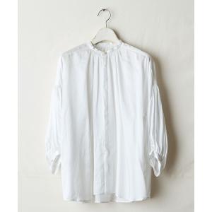 ブラウス シャツ puff-sleeve blouse レディース