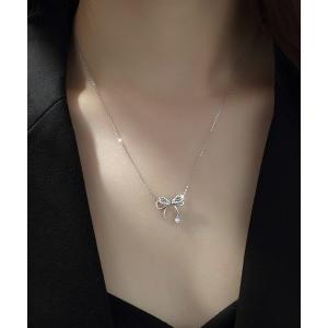 ネックレス ダブルリボンモチーフネックレス レディースの買取情報