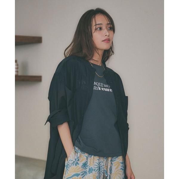 ブラウス シャツ 「近藤千尋さんコラボ」シアーオーバーシャツ（AJUGA.x BAYFLOW） レデ...