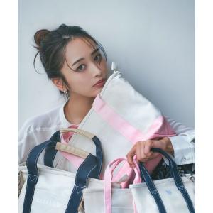 トートバッグ 「近藤千尋さんコラボ」パスケース付きロゴトート（AJUGA.x BAYFLOW） レディース