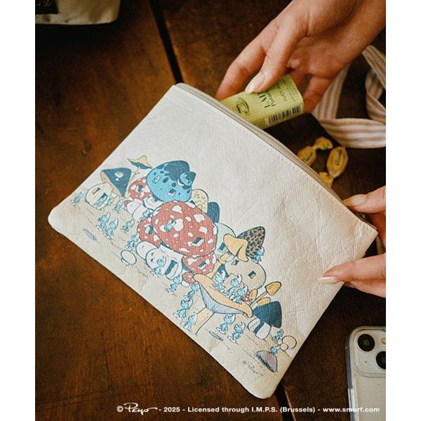 ポーチ フラットポーチ「スマーフコラボ」 レディース