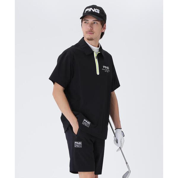 ブルゾン アウター 「PING APPAREL」涼風-SUZUKAZE 全方向ストレッチタフタ半袖ハ...