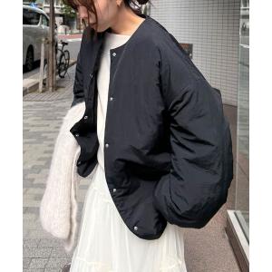 ダウンコート ダウンジャケット ノーカラーオーバーサイズ中わたブルゾン レディース｜ZOZOTOWN Yahoo!店