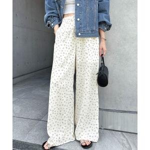 itto スラックス パンツ 花柄プリントパンツ レディース : ZOZOTOWN