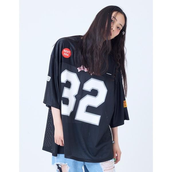 tシャツ 半袖 /little sunny bite/sporty mesh big tee レディ...