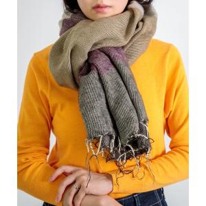 マフラー ストール 「KHATA」 パネルショール レディース