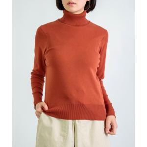 ニット セーター 「gicipi」 ANANAS アナナス  (2514A) / タートルネック フィットトップス レディース