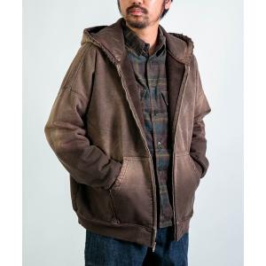 パーカー 「MOOJI MOOJI」 OVERSIZE Z/UP HOODIE / オーバーサイズ ジップフーディー メンズ