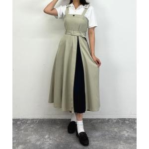 ジャンパースカート ファスナースリットジャンパースカートの商品画像