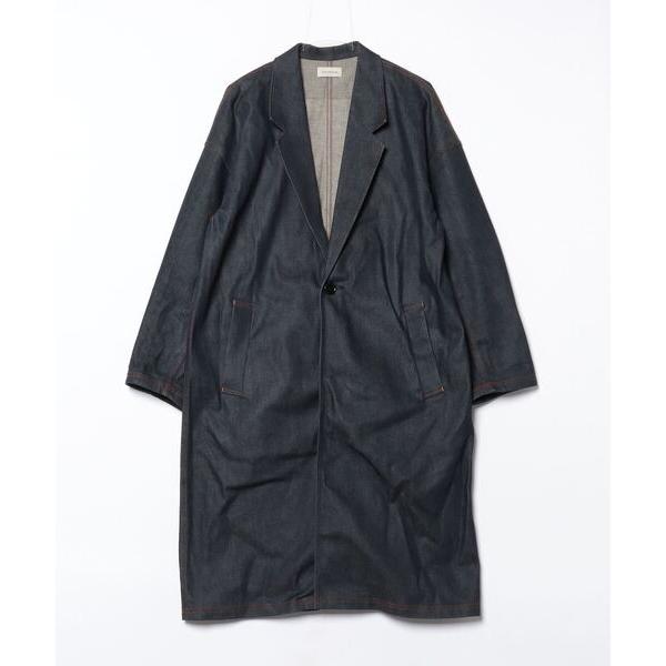 「FACTOTUM」 チェスターコート 44 ネイビー メンズ