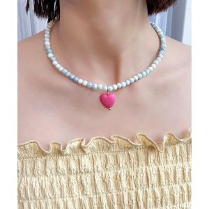 ネックレス 「HIKA／ヒカ」ハートモチーフビーズネックレス レディース メンズ
