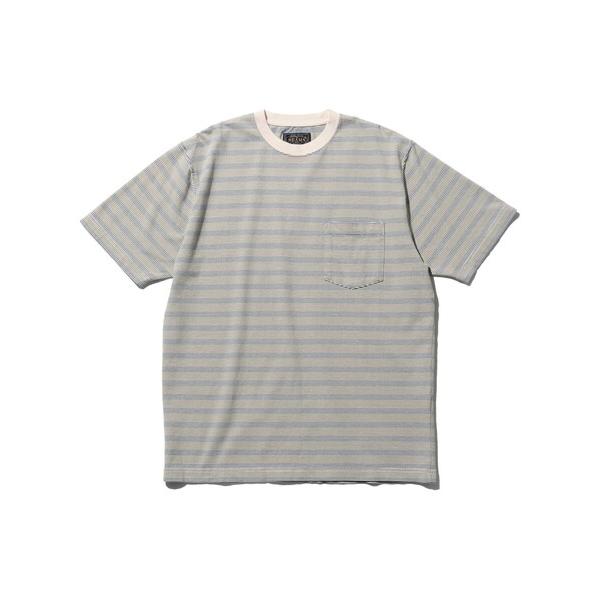 tシャツ ピンストライプ ポケット Tシャツ メンズ