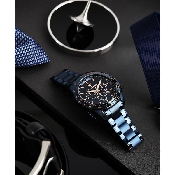 腕時計 「Maserati/マセラティ」トラガード - 45mm クロノ ブルー ダイヤル ブルー ...