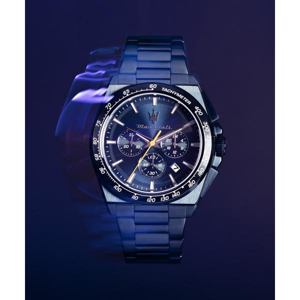 腕時計 「Maserati/マセラティ」ベロチタ - 45mm クロノ ブルー ダイヤル ブルー ブ...