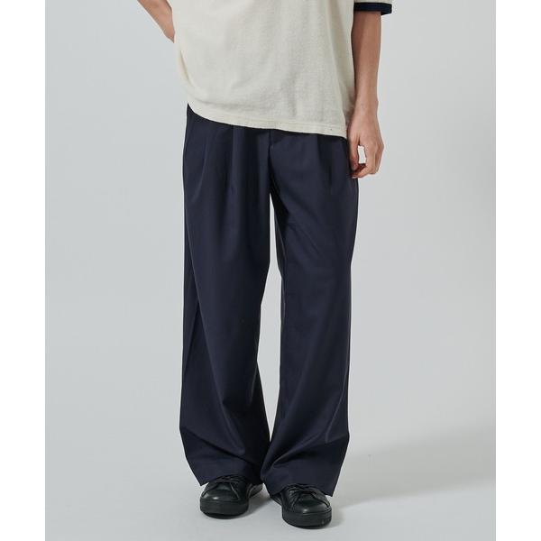 スラックス TRIPLE PLEATED EASY TROUSERS メンズ