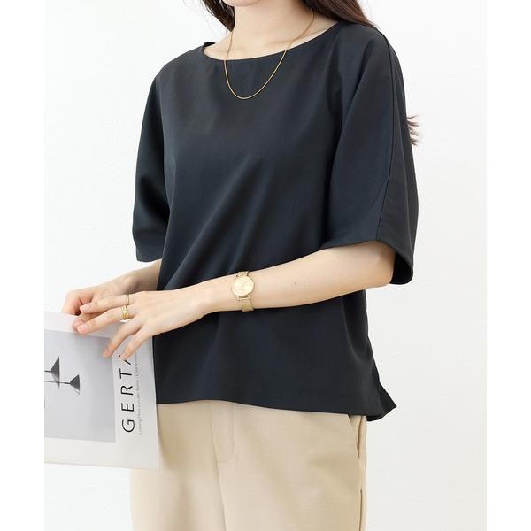 ブラウス シャツ エステルツイルリボン使いブラウス レディース