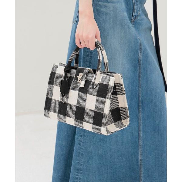 トートバッグ TSURU by Mariko Oikawa / Aimee(チェック柄ファブリックト...