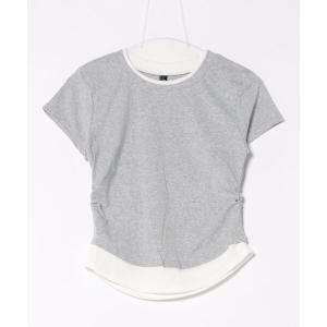 tシャツ 「ZOZO限定」バイカラー レイヤード Tシャツ 半袖トップス レディース
