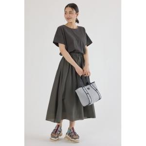 ワンピース 半袖 異素材切替ワンピースの商品画像