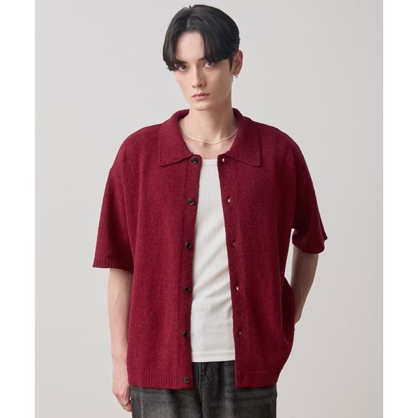シャツ 半袖 「LUENNA」Soft Pile Knit Shirt / ソフトパイルニットシャツ...