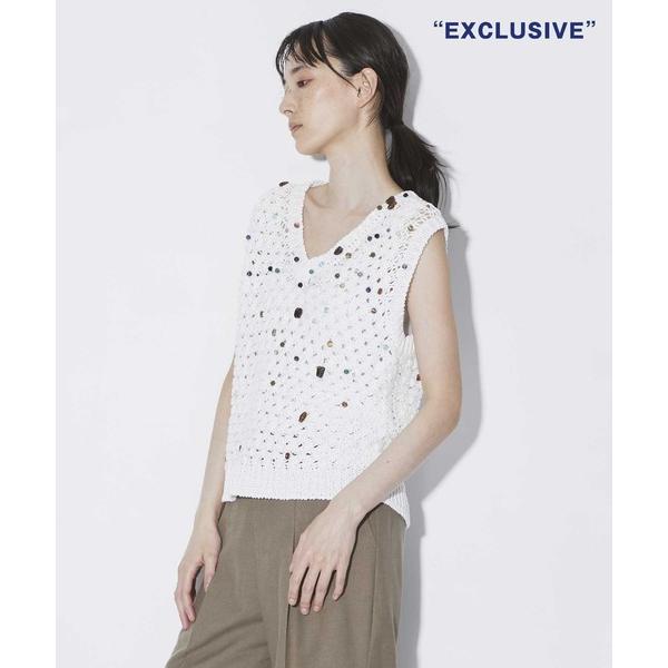 ベスト ジレ 「AKIRANAKA/アキラナカ」別注 Gerda glass beads＆ores ...