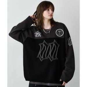 セーター ニット AIVER　フットボールオーバーニット メンズ レディース