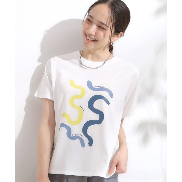 tシャツ 「S-LL/ひんやり/汗ジミ軽減/UVカット」グラフィックアソートTシャツ レディース