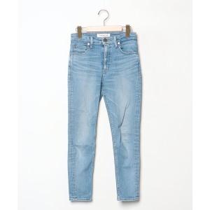 「TRUNC 88」 加工スキニーデニムパンツ 24inch ライトブルー レディース