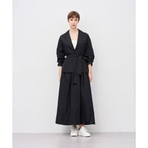 スカート メモリータフタ フレアスカート