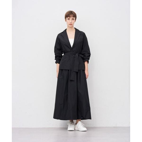 スカート メモリータフタ フレアスカート