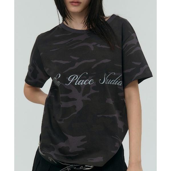 tシャツ A'GEM/9 × .kom 「PLACE STUDIO/プレイススタジオ」 Camo S...