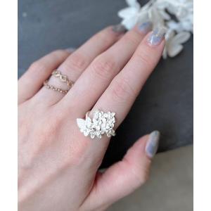 指輪 リング アジサイのリング レディース