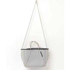 「STATE OF ESCAPE」 ワンポイント2WAYバッグ - グレー レディース